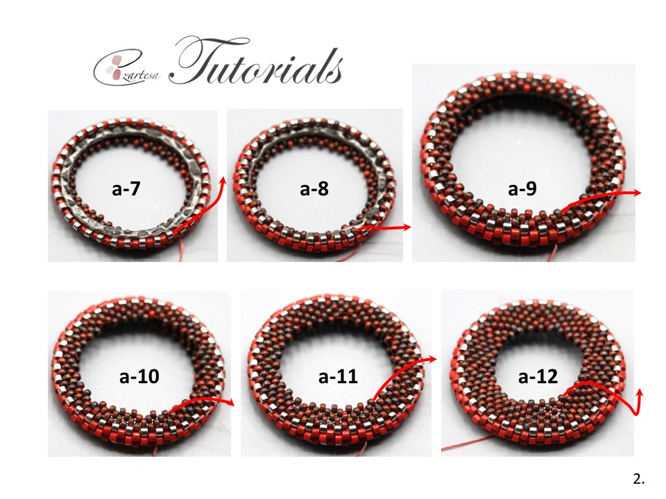 step-by-step-free-beading-tutorial-beaded-circle-earrings-ezartesa-2