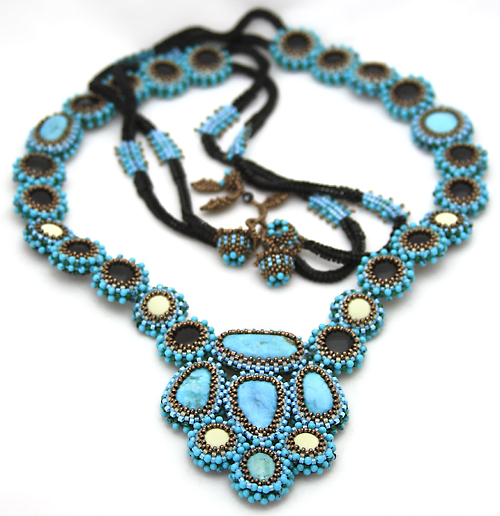 Turquoise crush handmade jewelry for sale by Ezartesa